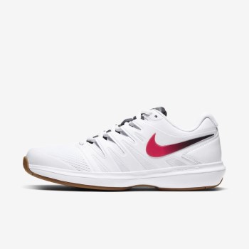 Nike Court Air Zoom Prestige - Férfi Teniszcipő - Fehér/Barna/Piros